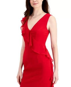 Connected Ascading Ruffle Maxi Dress 14 Connected Ascading Ruffle Maxi Dress -Anne Klein Sales Store 19467533 fpx