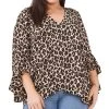 Vince Camuto Plus Size Leopard-Print Top