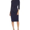 Adrianna Papell Tie-Front Sheath Dress