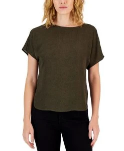 Anne Klein Women's Rambling Dot Short-Sleeve Blouse