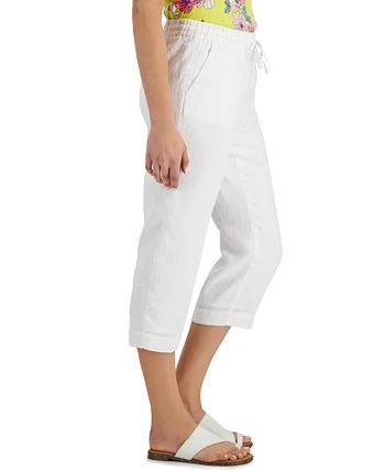 Charter Club Women's Linen Cropped Pants, Created For Macy's 3 Charter Club Women's Linen Cropped Pants, Created For Macy's - Image 3