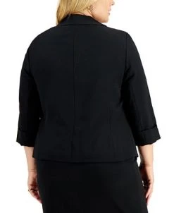Kasper Plus Size Open-Front Soft Blazer -Anne Klein Sales Store 19865748 fpx