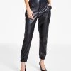 Bar III Faux-Leather Jogger Pants, Created For Macy's