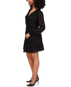 Michael Kors Ruffled Faux-Wrap Dress, Regular & Petite -Anne Klein Sales Store 19906299 fpx