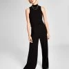 And Now This Women's Ribbed High-Rise Wide-Leg Pants