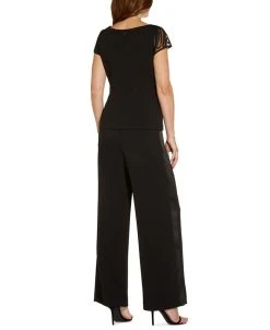 Adrianna Papell Soutache-Trim Asymmetrical Top -Anne Klein Sales Store 19982913 fpx