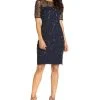 Adrianna Papell Beaded Sheath Dress
