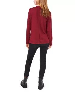 1.STATE Women’s Cross-Front Long Sleeve Cozy Knit Top -Anne Klein Sales Store 20113026 fpx