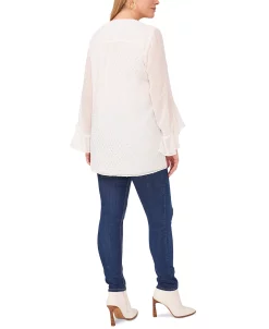 Vince Camuto Plus Size Textured Flutter-Sleeve Top 8 Vince Camuto Plus Size Textured Flutter-Sleeve Top -Anne Klein Sales Store 20121863 fpx