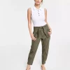Bar III Tie-Front Tapered Pants, Created For Macy's