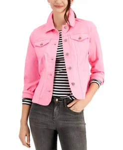 Charter Club Women's Denim Jacket, Created For Macy's -Anne Klein Sales Store 20242158 fpx