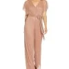 Adrianna Papell Flutter-Sleeved Surplice Jumpsuit