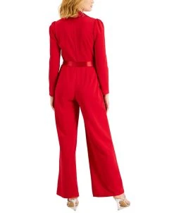Adrianna Papell Notched-Collar Belted Jumpsuit -Anne Klein Sales Store 20358838 fpx