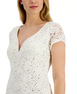 Connected Sequined Lace Sweetheart Sheath Dress -Anne Klein Sales Store 20384745 fpx