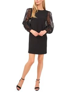 CeCe Lace-Sleeve Dress
