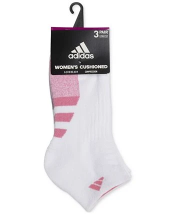 ADIDAS Women's Cushioned II 3-Pack Low-Cut Socks 2 ADIDAS Women's Cushioned II 3-Pack Low-Cut Socks - Image 2
