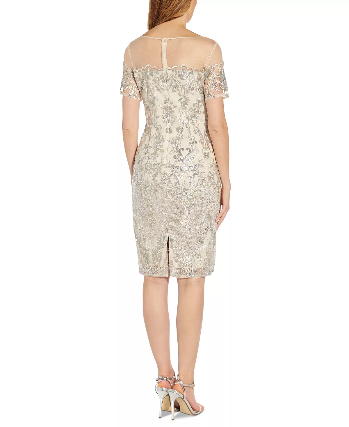 Adrianna Papell Embellished Sheath Dress 2 Adrianna Papell Embellished Sheath Dress - Image 2