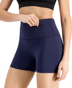 ID Ideology Women's 4 Compression Biker Shorts, Created For Macy's -Anne Klein Sales Store 20526759 fpx