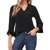 CeCe Ruffle-Sleeve Top