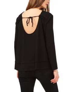1.STATE Long Sleeve Tie Back Cozy Top 10 1.STATE Long Sleeve Tie Back Cozy Top -Anne Klein Sales Store 20690278 fpx