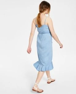 Bar III Women's Ruffled-Edge Wrap Dress, Created For Macy's -Anne Klein Sales Store 20706481 fpx