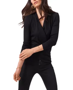 1.STATE Women’s Cross-Front Long Sleeve Cozy Knit Top -Anne Klein Sales Store 20712818 fpx