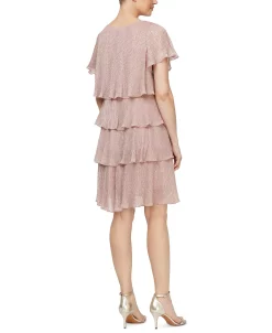 SL Fashions Tiered Shimmer Shift Dress -Anne Klein Sales Store 20747121 fpx