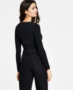 Bar III Odycon Long-Sleeve Cropped Top, Created For Macy's -Anne Klein Sales Store 20796107 fpx