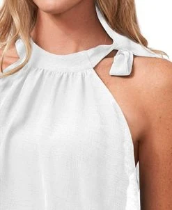 CeCe Women's Tiered Tie-Neck Sleeveless Halter Blouse 8 CeCe Women's Tiered Tie-Neck Sleeveless Halter Blouse -Anne Klein Sales Store 20805591 fpx
