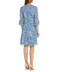 Adrianna Papell Floral-Print Fit & Flare Dress 10 Adrianna Papell Floral-Print Fit & Flare Dress -Anne Klein Sales Store 20903991 fpx