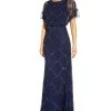 Adrianna Papell Beaded Evening Gown