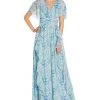Adrianna Papell Floral-Print Chiffon Gown