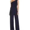 Adrianna Papell Embellished One-Shoulder Jumpsuit