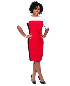 Kasper Colorblocked Sheath Dress -Anne Klein Sales Store 20910652 fpx