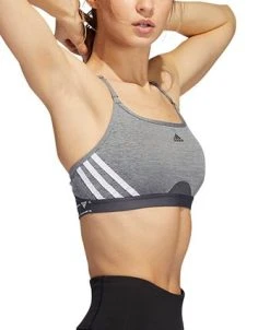 ADIDAS Women's Aeroreact 3-Stripes Low-Impact Sports Bra -Anne Klein Sales Store 20914778 fpx