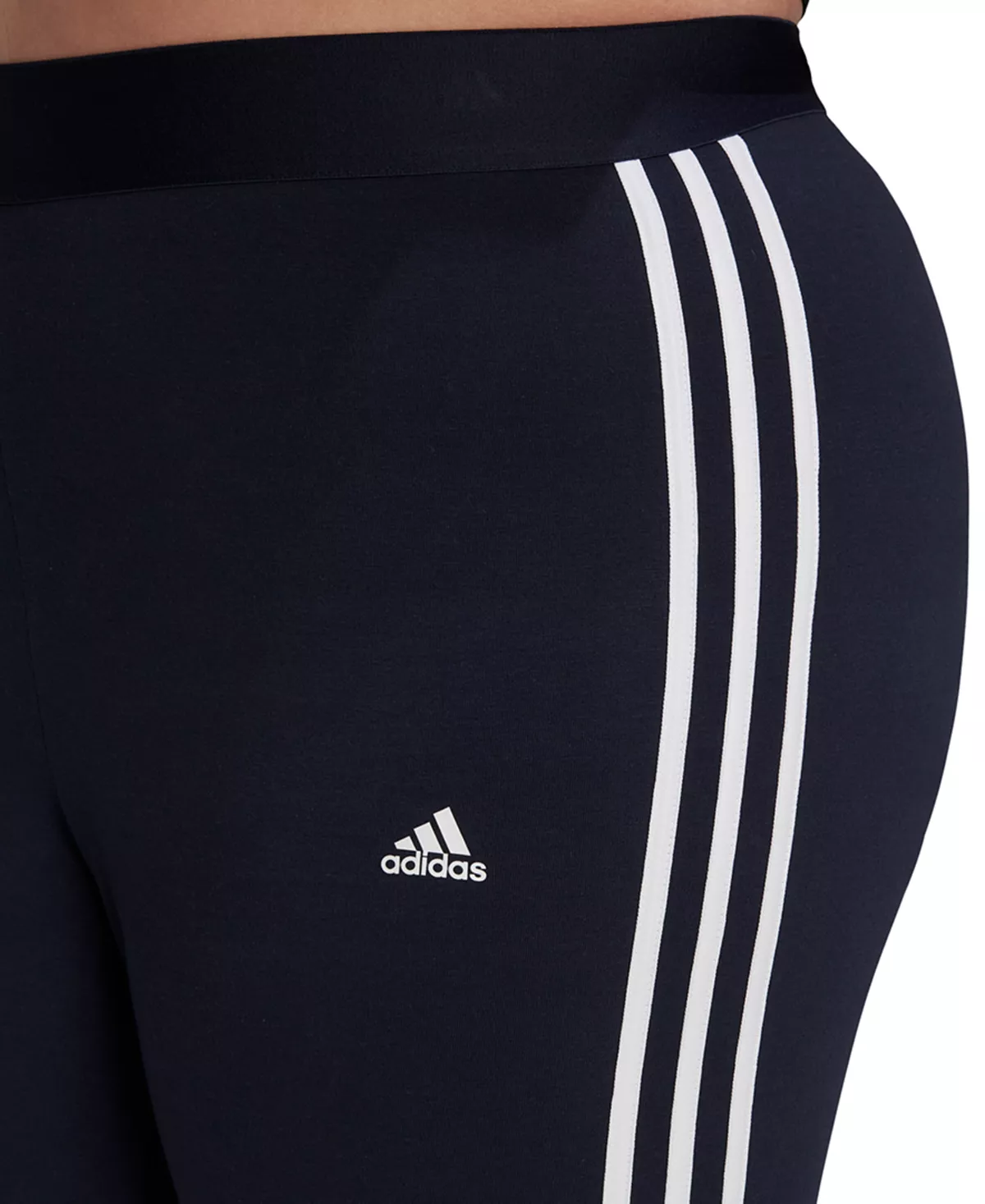 ADIDAS Women's Essentials 3-Stripe Full Length Cotton Leggings, XS-4X 9 ADIDAS Women's Essentials 3-Stripe Full Length Cotton Leggings, XS-4X - Image 9