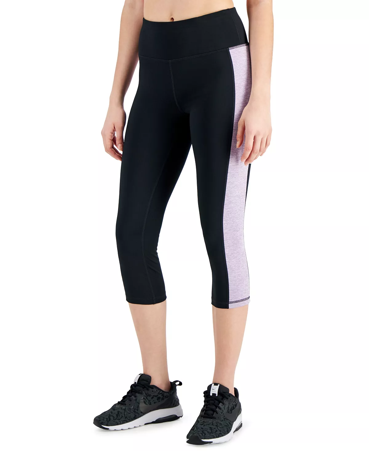 ID Ideology Women's Essentials Colorblocked Cropped Leggings, Created For Macy's 2 ID Ideology Women's Essentials Colorblocked Cropped Leggings, Created For Macy's - Image 2