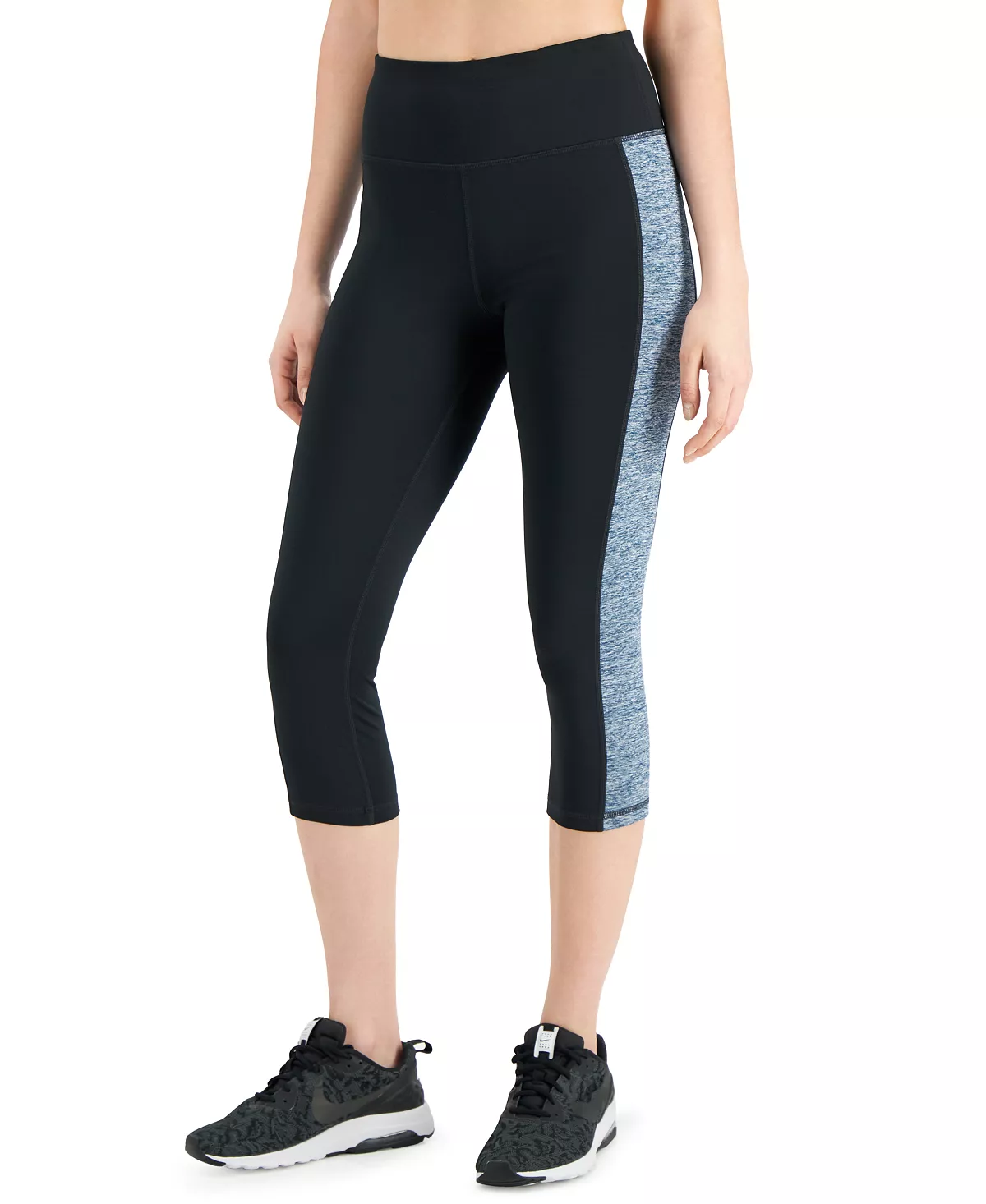 ID Ideology Active Petite Colorblocked Cropped Leggings, Created For Macy's 1 ID Ideology Active Petite Colorblocked Cropped Leggings, Created For Macy's