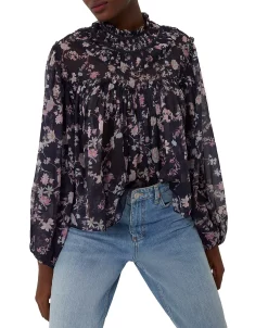 French Connection Kled Floral-Print Blouse -Anne Klein Sales Store 20992906 fpx