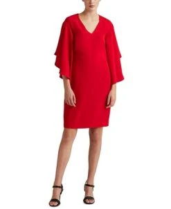 Lauren Ralph Lauren Ffle-Sleeve Cocktail Dress -Anne Klein Sales Store 21062481 fpx