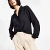 Bar III Women's Long Sleeve Ruffled Blouse, Created For Macy's