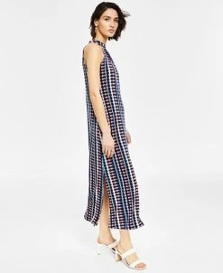 Bar III Women's High-Neck Shift Dress, Created For Macy's -Anne Klein Sales Store 21125110 fpx