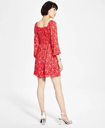 Bar III Women's Ditsy-Print Tie-Bust Dress, Created For Macy's 2 Bar III Women's Ditsy-Print Tie-Bust Dress, Created For Macy's - Image 2