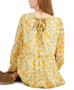 INC International Concepts Printed Empire-Waist Bow-Back Dress, Created For Macy's -Anne Klein Sales Store 21125825 fpx