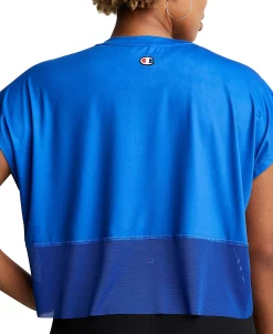Champion Women's Mesh-Trim Cropped T-Shirt -Anne Klein Sales Store 21153693 fpx