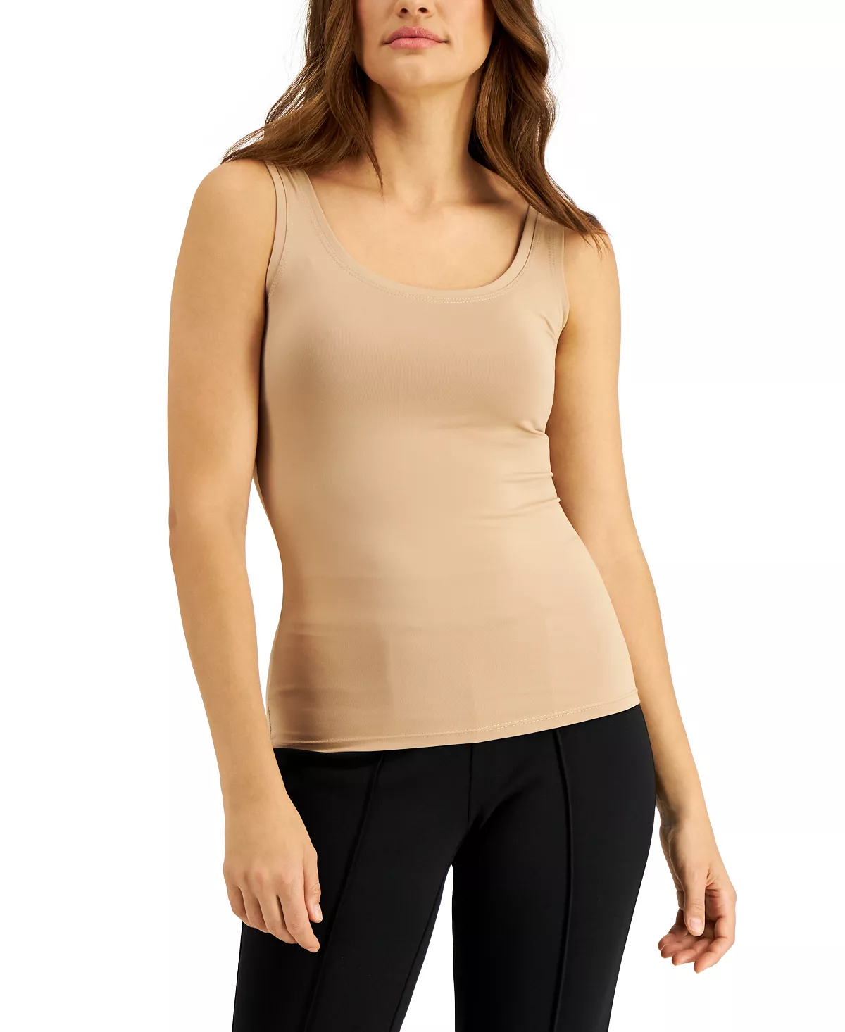 Alfani Scoop-Neck Basic Tank, Created For Macy's 7 Alfani Scoop-Neck Basic Tank, Created For Macy's - Image 7
