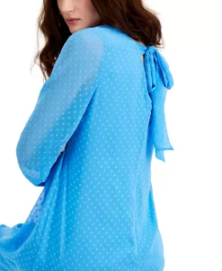 INC International Concepts Tie-Back Chiffon Shift Dress, Created For Macy's 8 INC International Concepts Tie-Back Chiffon Shift Dress, Created For Macy's -Anne Klein Sales Store 21178803 fpx