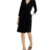 Alfani Women's V-Neck Wrap Dress, Created For Macy's