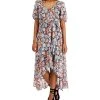 INC International Concepts Printed Ruffled Faux-Wrap Dress, Created For Macy's