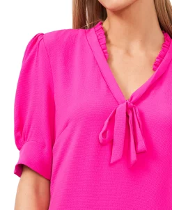 CeCe Ruffled Tie-Neck Dress 8 CeCe Ruffled Tie-Neck Dress -Anne Klein Sales Store 21230395 fpx